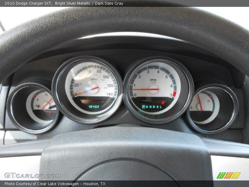 Bright Silver Metallic / Dark Slate Gray 2010 Dodge Charger SXT