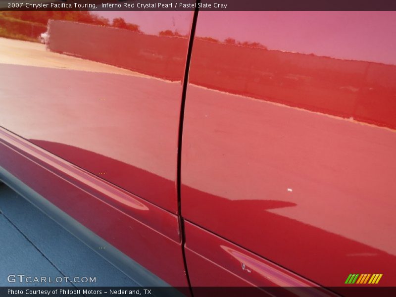 Inferno Red Crystal Pearl / Pastel Slate Gray 2007 Chrysler Pacifica Touring