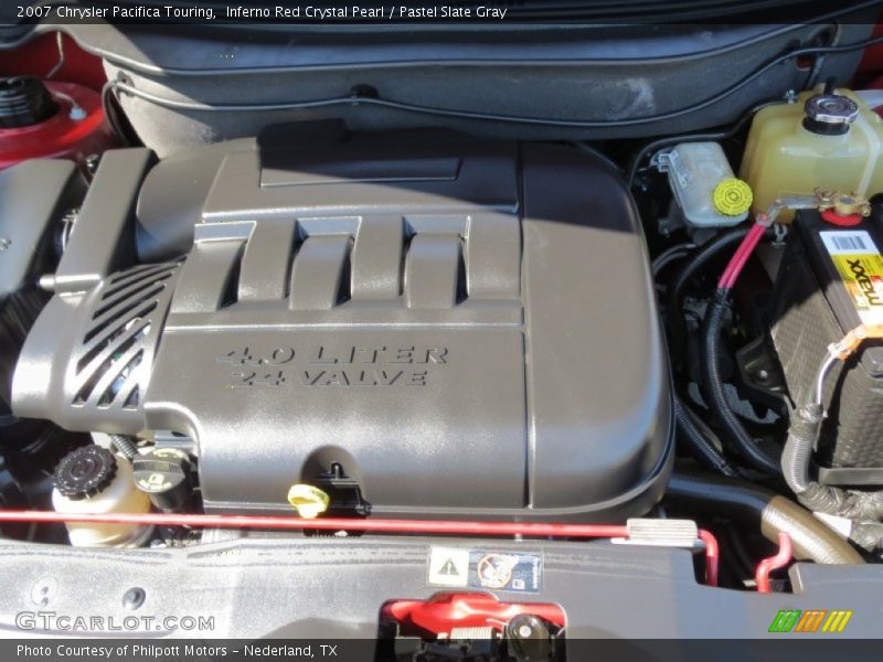 Inferno Red Crystal Pearl / Pastel Slate Gray 2007 Chrysler Pacifica Touring