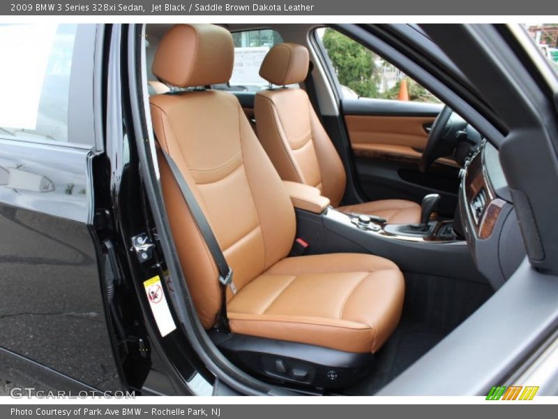 Jet Black / Saddle Brown Dakota Leather 2009 BMW 3 Series 328xi Sedan