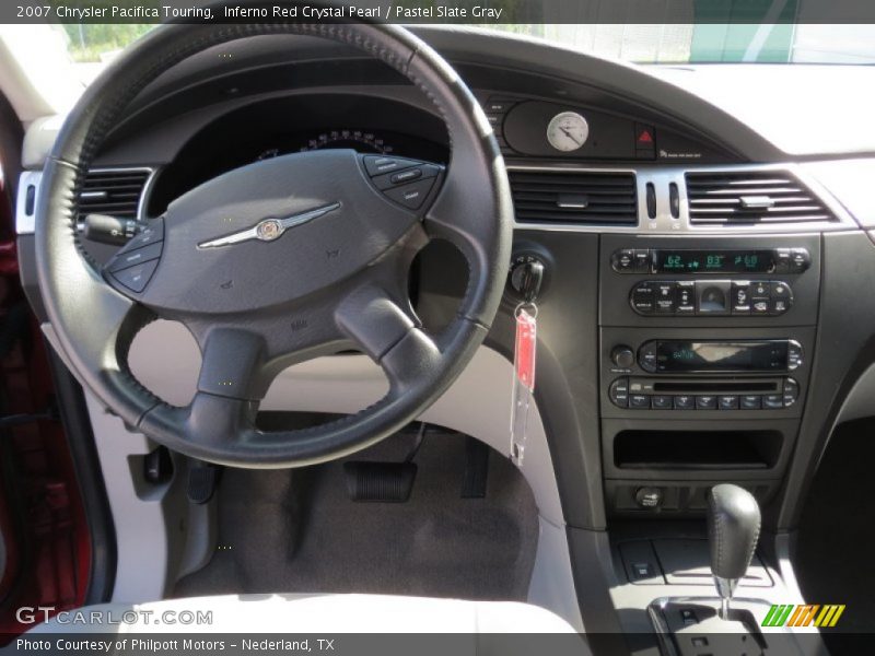 Inferno Red Crystal Pearl / Pastel Slate Gray 2007 Chrysler Pacifica Touring