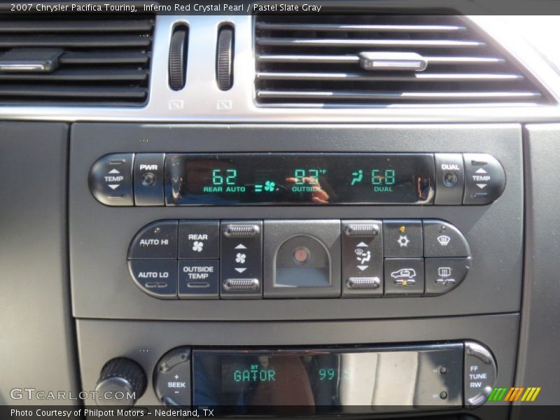 Inferno Red Crystal Pearl / Pastel Slate Gray 2007 Chrysler Pacifica Touring