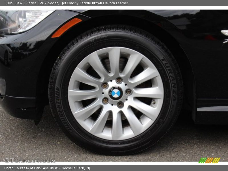 Jet Black / Saddle Brown Dakota Leather 2009 BMW 3 Series 328xi Sedan
