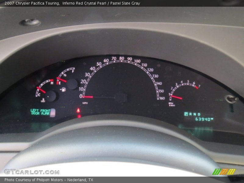Inferno Red Crystal Pearl / Pastel Slate Gray 2007 Chrysler Pacifica Touring