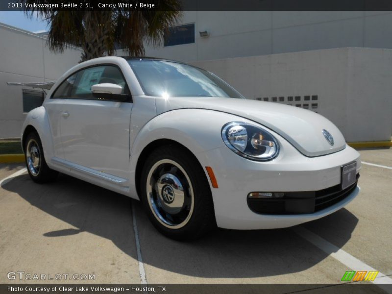 Candy White / Beige 2013 Volkswagen Beetle 2.5L