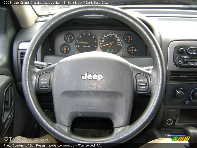 Brilliant Black / Dark Slate Gray 2003 Jeep Grand Cherokee Laredo 4x4