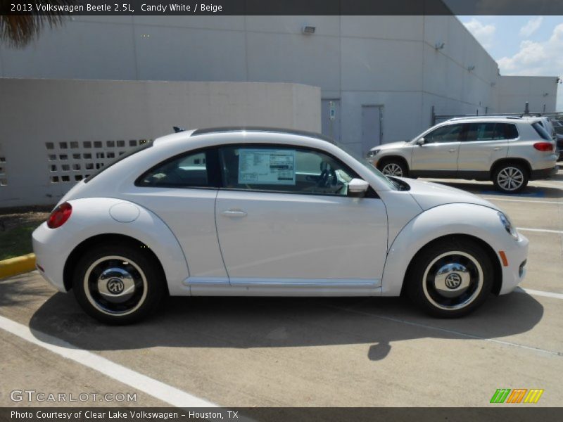Candy White / Beige 2013 Volkswagen Beetle 2.5L