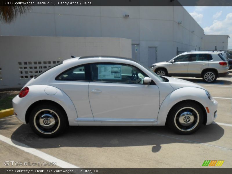 Candy White / Beige 2013 Volkswagen Beetle 2.5L