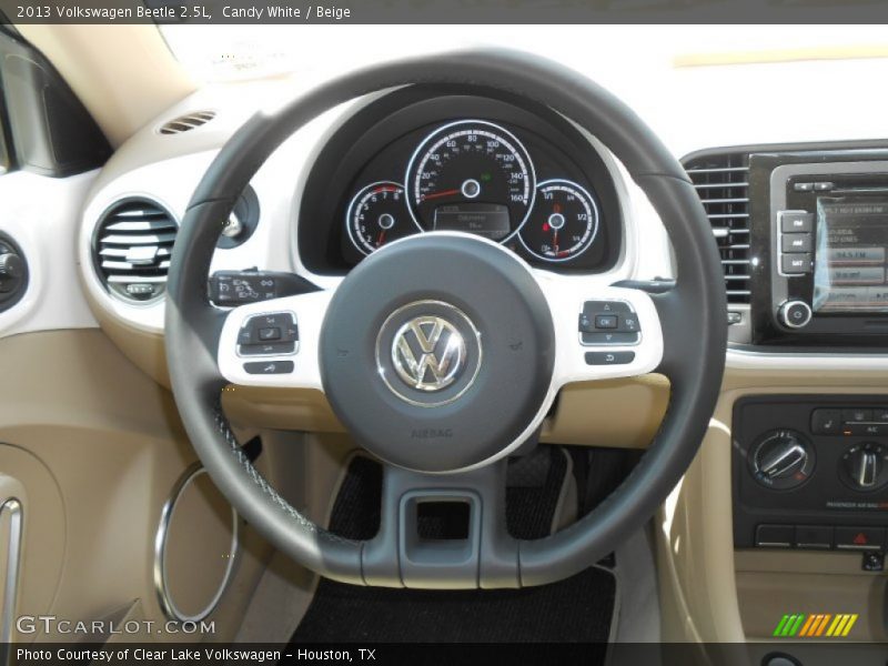 Candy White / Beige 2013 Volkswagen Beetle 2.5L