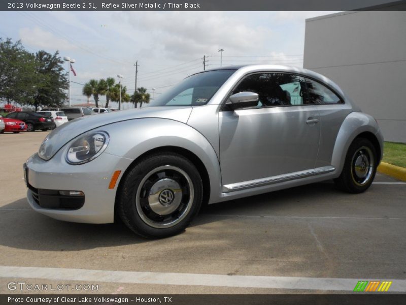 Reflex Silver Metallic / Titan Black 2013 Volkswagen Beetle 2.5L