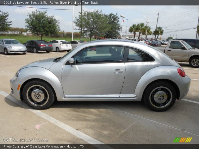 Reflex Silver Metallic / Titan Black 2013 Volkswagen Beetle 2.5L