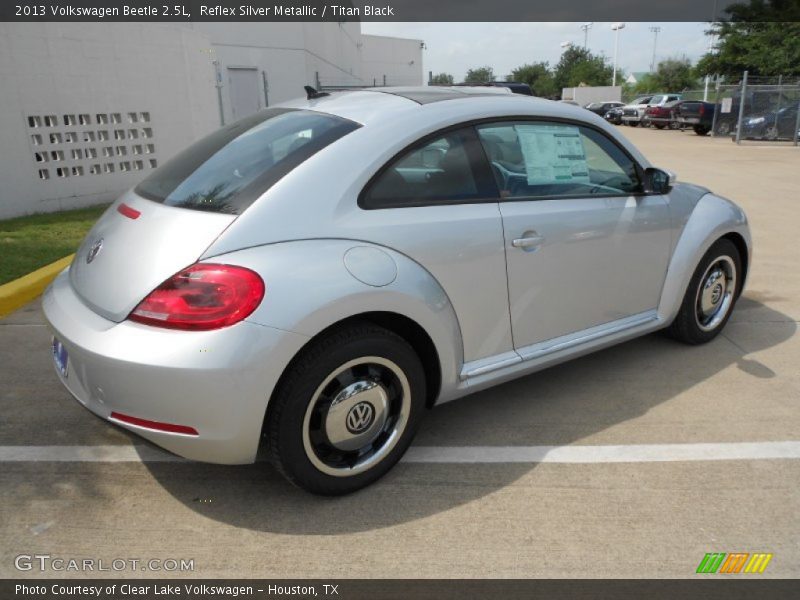 Reflex Silver Metallic / Titan Black 2013 Volkswagen Beetle 2.5L
