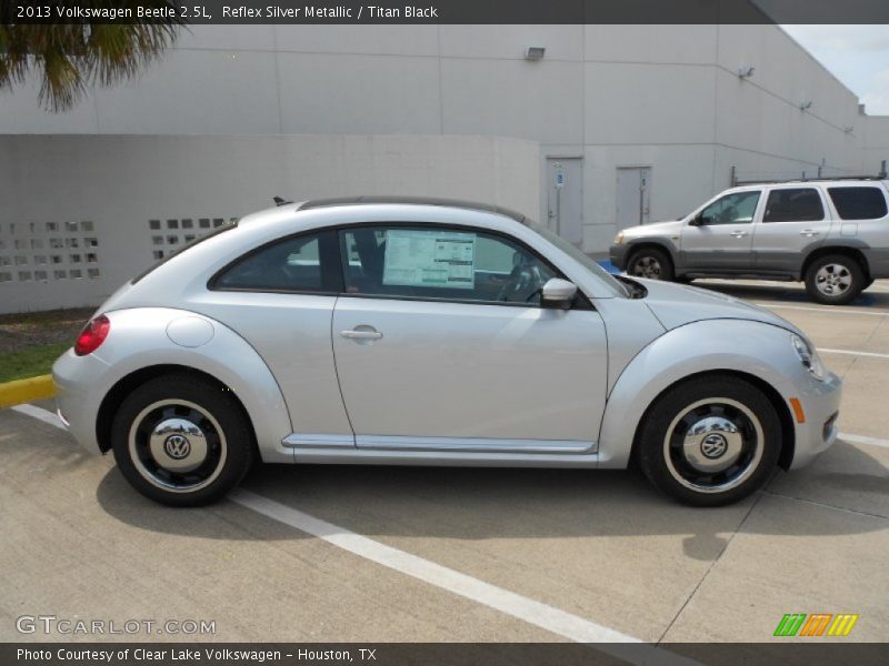 Reflex Silver Metallic / Titan Black 2013 Volkswagen Beetle 2.5L