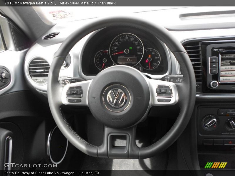 Reflex Silver Metallic / Titan Black 2013 Volkswagen Beetle 2.5L