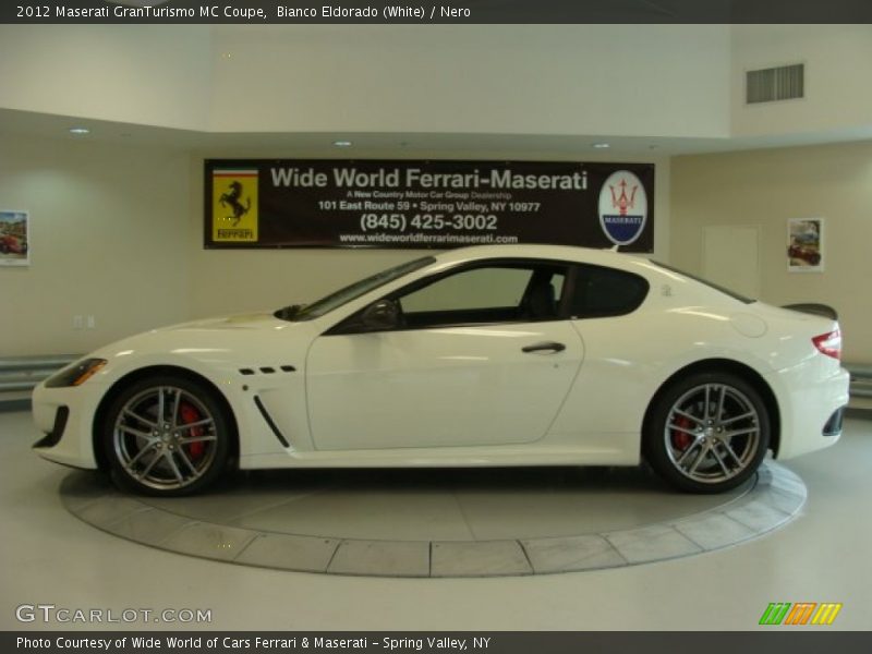 Bianco Eldorado (White) / Nero 2012 Maserati GranTurismo MC Coupe