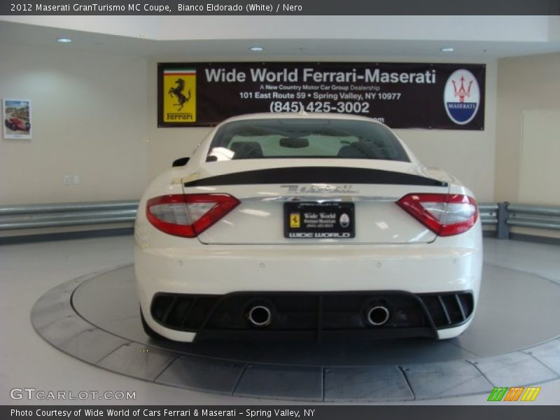 Bianco Eldorado (White) / Nero 2012 Maserati GranTurismo MC Coupe