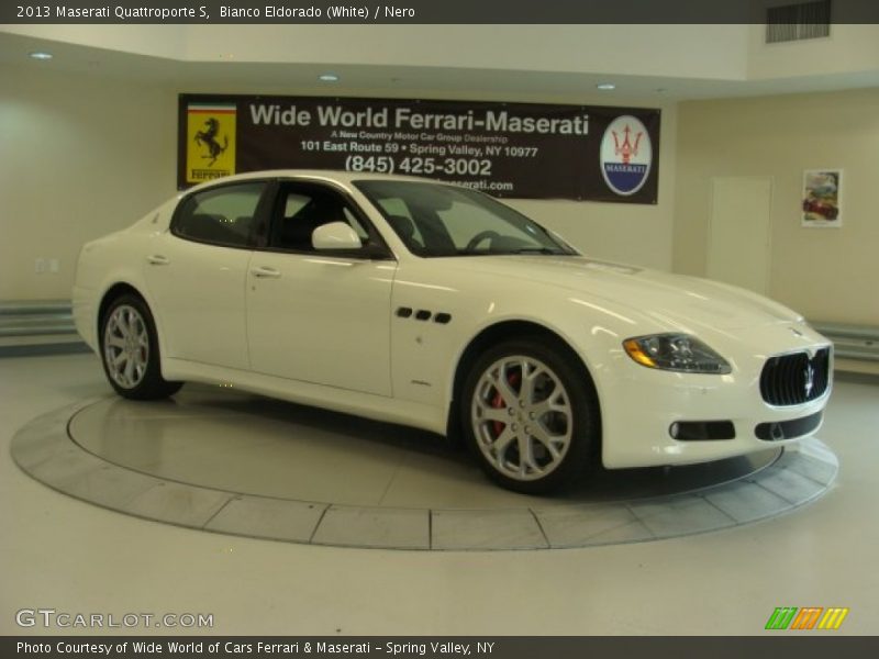 Bianco Eldorado (White) / Nero 2013 Maserati Quattroporte S