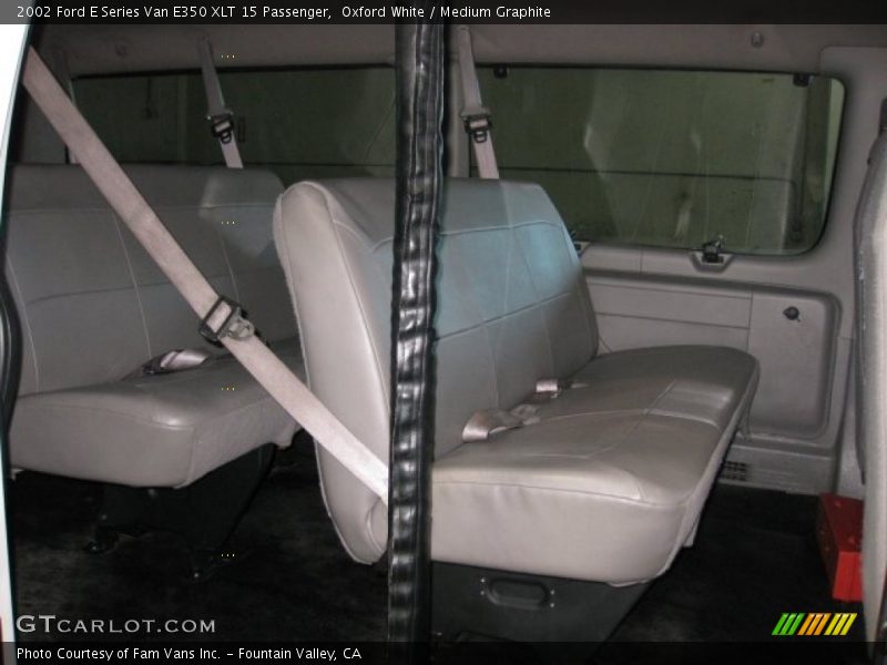Oxford White / Medium Graphite 2002 Ford E Series Van E350 XLT 15 Passenger