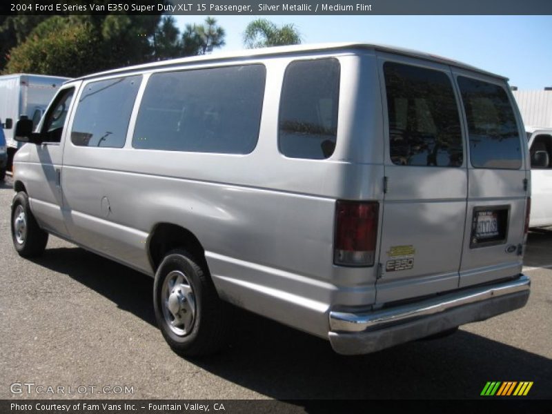 Silver Metallic / Medium Flint 2004 Ford E Series Van E350 Super Duty XLT 15 Passenger