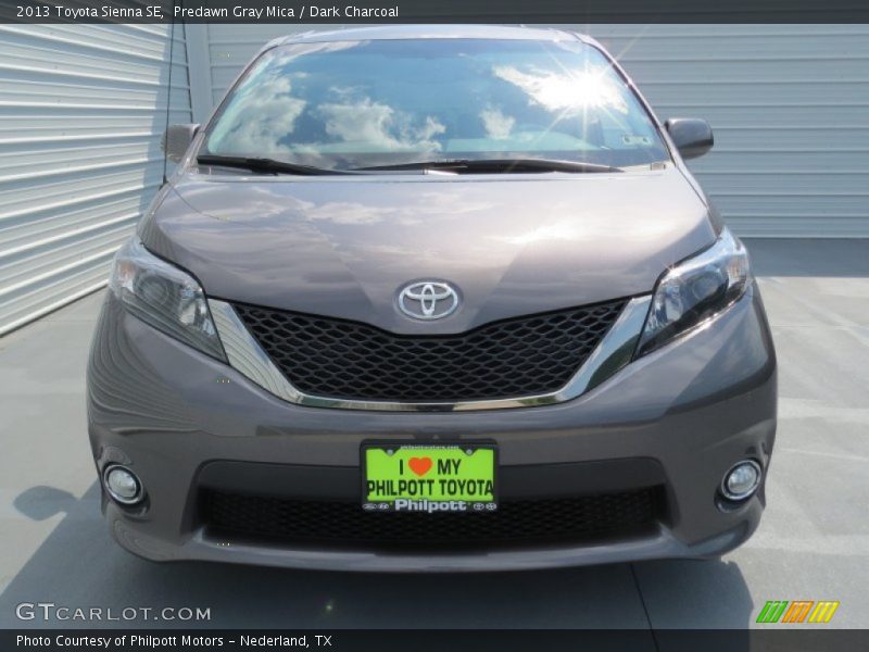 Predawn Gray Mica / Dark Charcoal 2013 Toyota Sienna SE