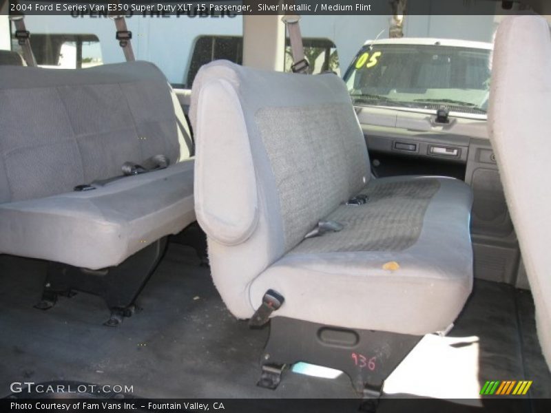 Silver Metallic / Medium Flint 2004 Ford E Series Van E350 Super Duty XLT 15 Passenger