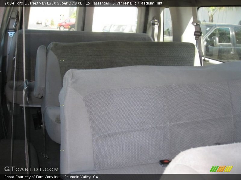 Silver Metallic / Medium Flint 2004 Ford E Series Van E350 Super Duty XLT 15 Passenger
