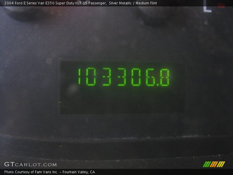 Silver Metallic / Medium Flint 2004 Ford E Series Van E350 Super Duty XLT 15 Passenger