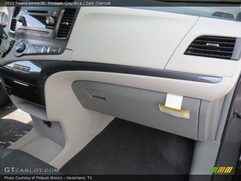 Predawn Gray Mica / Dark Charcoal 2013 Toyota Sienna SE
