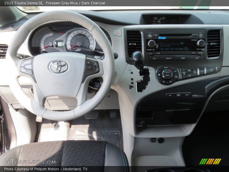 Predawn Gray Mica / Dark Charcoal 2013 Toyota Sienna SE