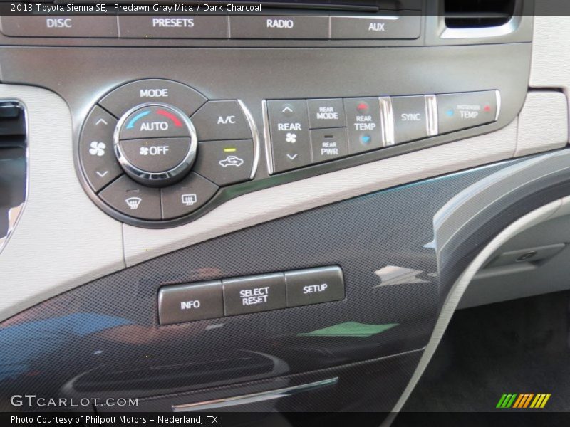 Predawn Gray Mica / Dark Charcoal 2013 Toyota Sienna SE