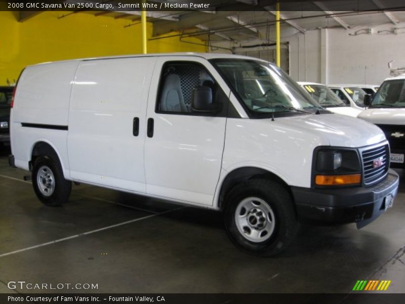 Summit White / Medium Pewter 2008 GMC Savana Van 2500 Cargo