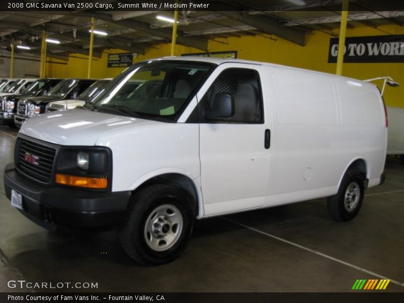 Summit White / Medium Pewter 2008 GMC Savana Van 2500 Cargo