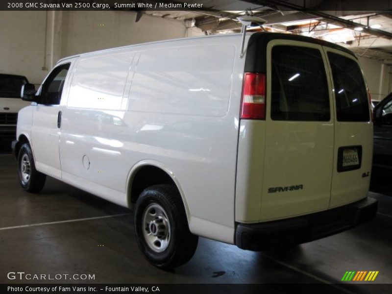 Summit White / Medium Pewter 2008 GMC Savana Van 2500 Cargo