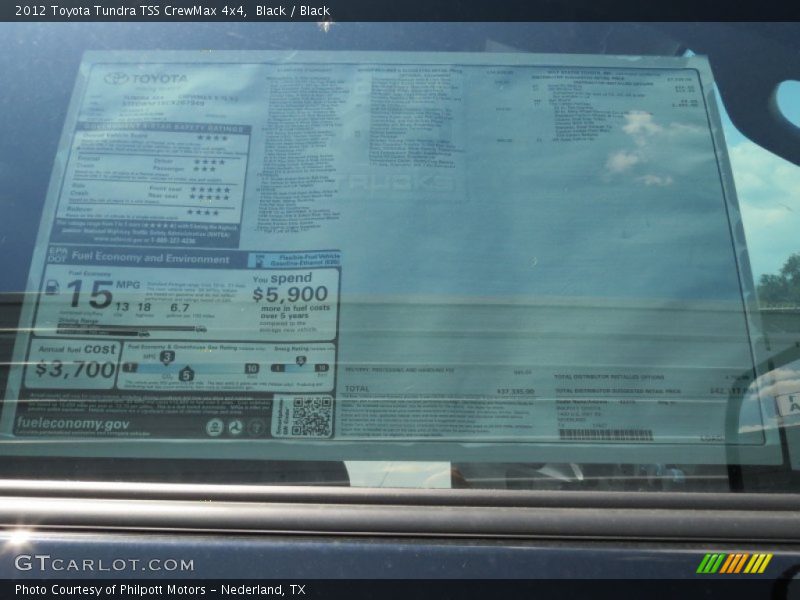 Black / Black 2012 Toyota Tundra TSS CrewMax 4x4