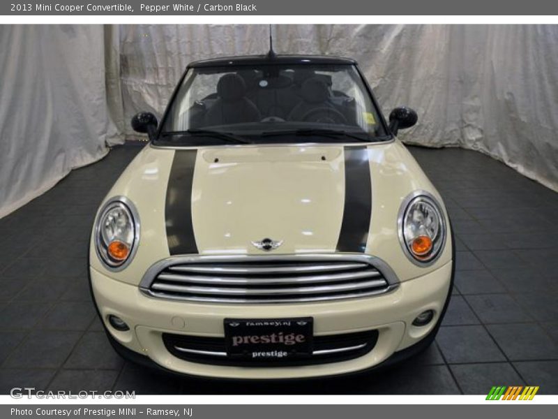 Pepper White / Carbon Black 2013 Mini Cooper Convertible