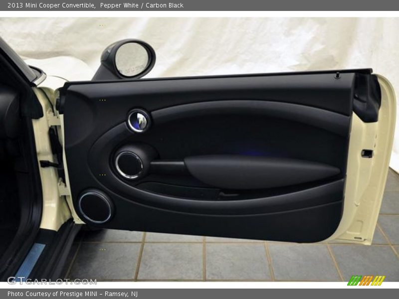 Pepper White / Carbon Black 2013 Mini Cooper Convertible