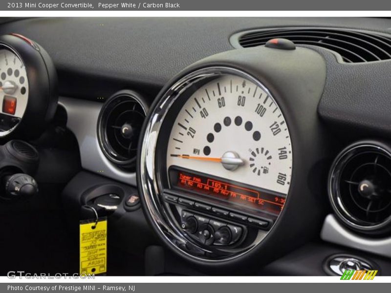Pepper White / Carbon Black 2013 Mini Cooper Convertible