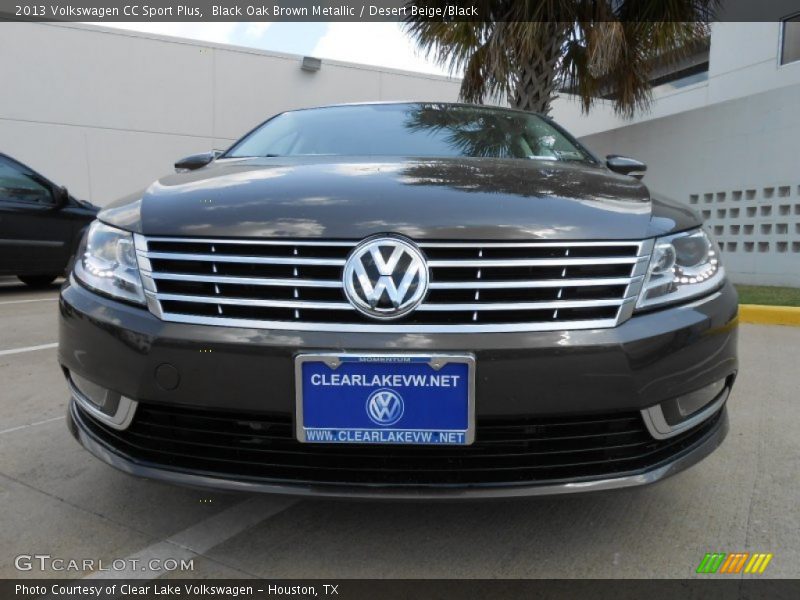 Black Oak Brown Metallic / Desert Beige/Black 2013 Volkswagen CC Sport Plus