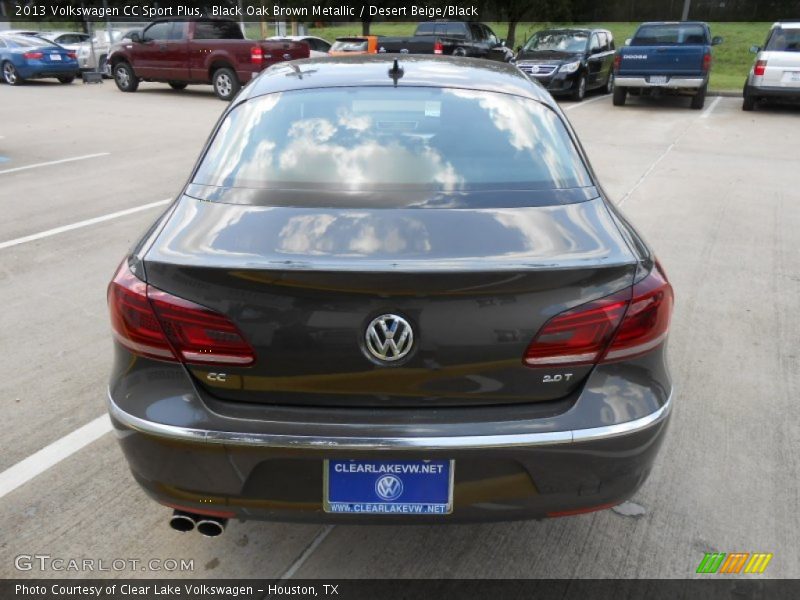 Black Oak Brown Metallic / Desert Beige/Black 2013 Volkswagen CC Sport Plus