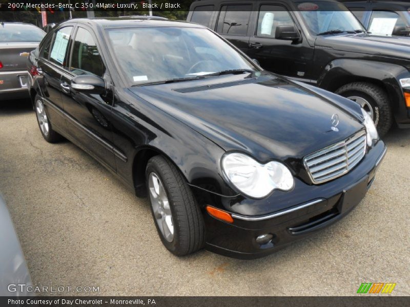 Black / Black 2007 Mercedes-Benz C 350 4Matic Luxury