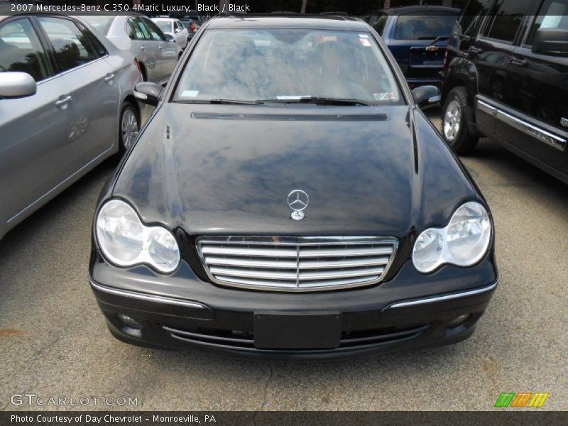 Black / Black 2007 Mercedes-Benz C 350 4Matic Luxury
