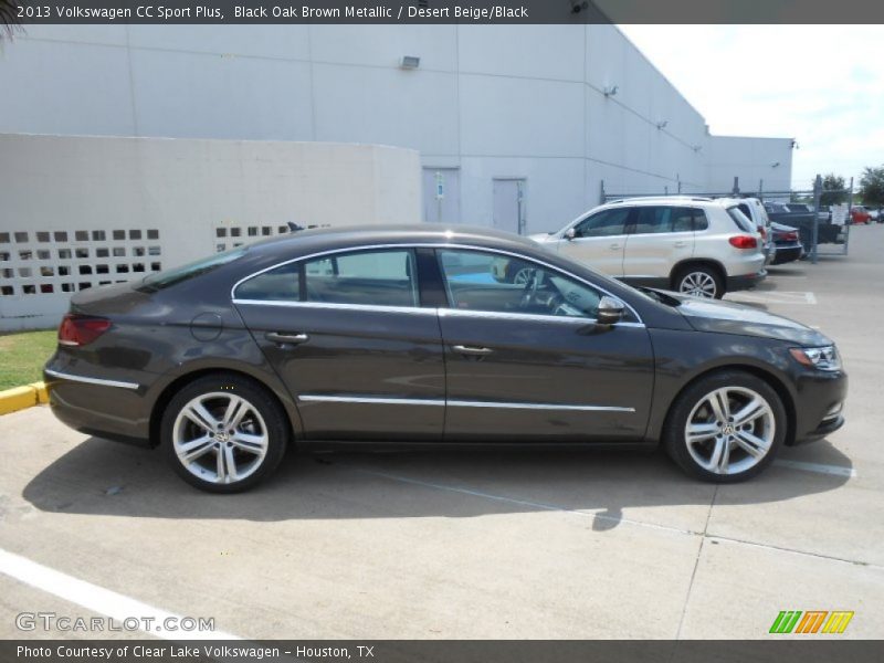 Black Oak Brown Metallic / Desert Beige/Black 2013 Volkswagen CC Sport Plus