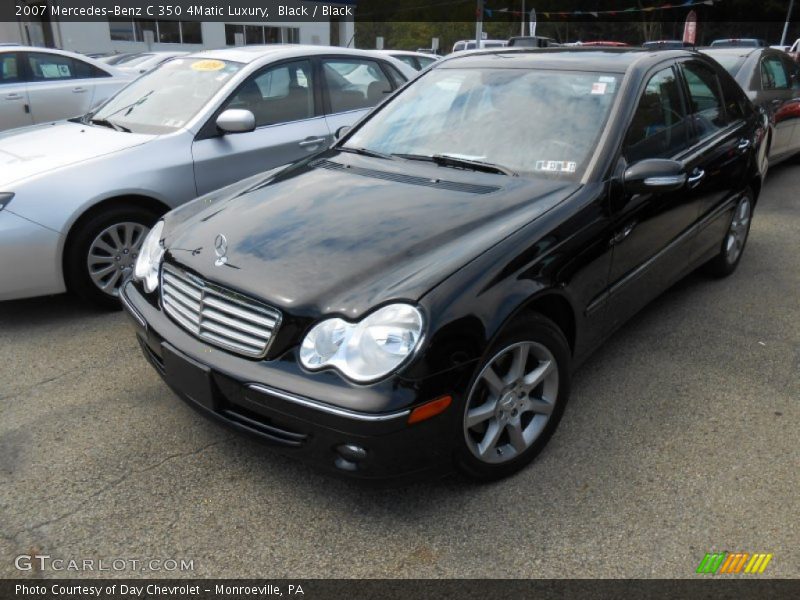 Black / Black 2007 Mercedes-Benz C 350 4Matic Luxury