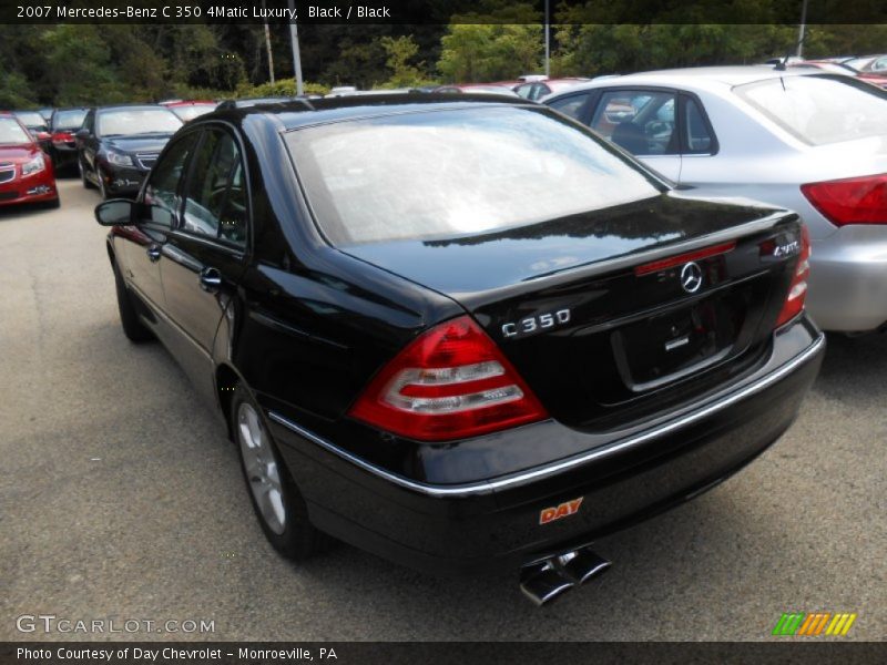 Black / Black 2007 Mercedes-Benz C 350 4Matic Luxury