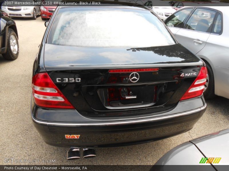 Black / Black 2007 Mercedes-Benz C 350 4Matic Luxury