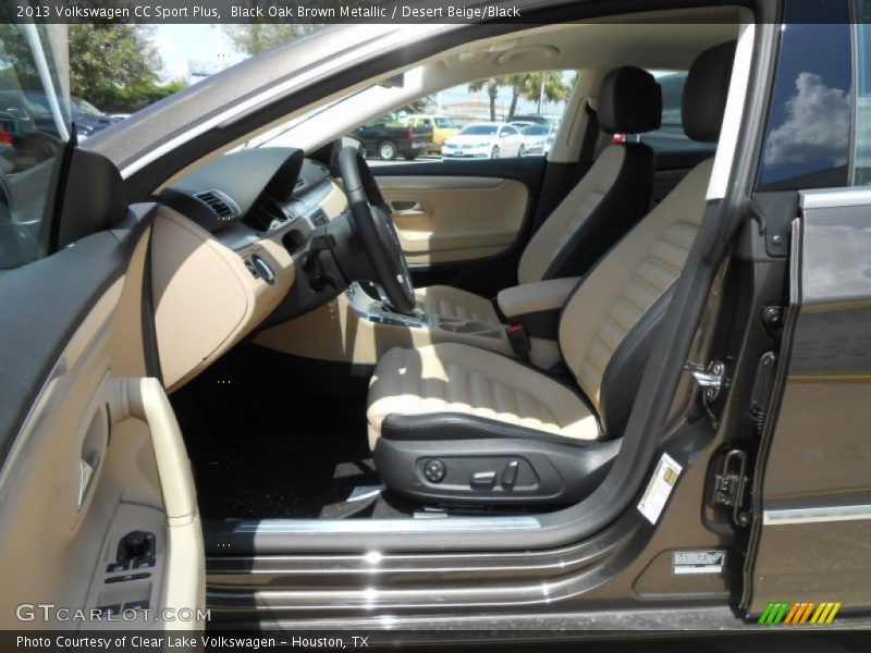 Black Oak Brown Metallic / Desert Beige/Black 2013 Volkswagen CC Sport Plus
