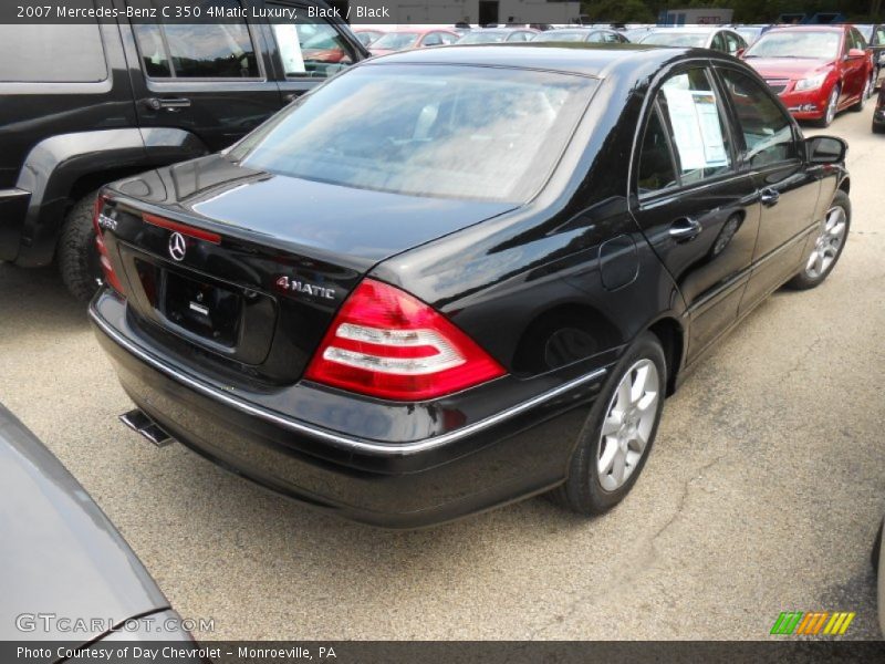 Black / Black 2007 Mercedes-Benz C 350 4Matic Luxury