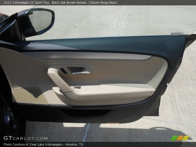 Black Oak Brown Metallic / Desert Beige/Black 2013 Volkswagen CC Sport Plus