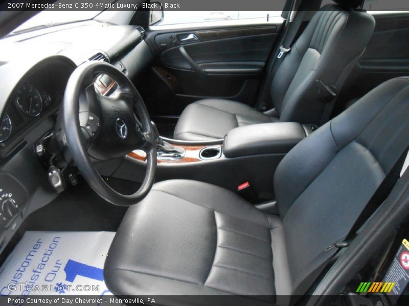 Black / Black 2007 Mercedes-Benz C 350 4Matic Luxury