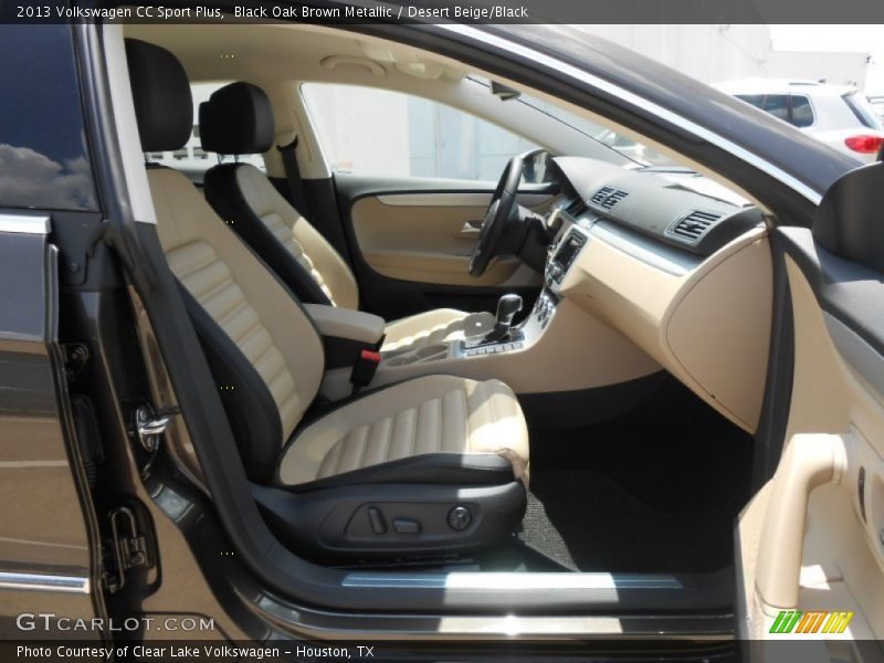 Black Oak Brown Metallic / Desert Beige/Black 2013 Volkswagen CC Sport Plus